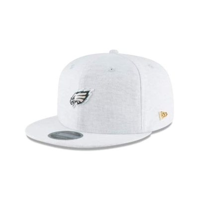 Grey Philadelphia Eagles Hat - New Era NFL Micro Stitch 9FIFTY Snapback Caps USA7649182